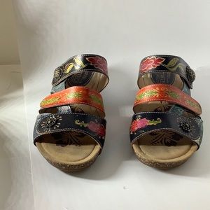 Spring Step “LARTISTE” leather slippers